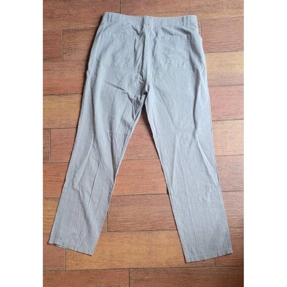 Patagonia Island Hemp Organic Cotton Pants Pleated Chambray Size 10 Lagenlook - Picture 7 of 8